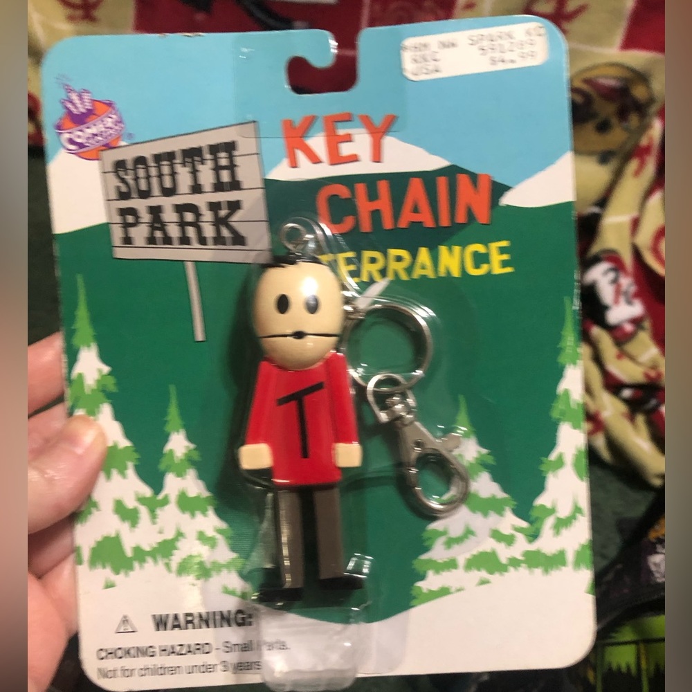 1998 VINTAGE SOUTHPARK TERRANCE KEYCHAIN